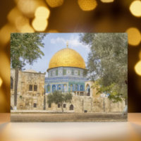 Klippholmen Heliga moskén Jerusalem Palestina