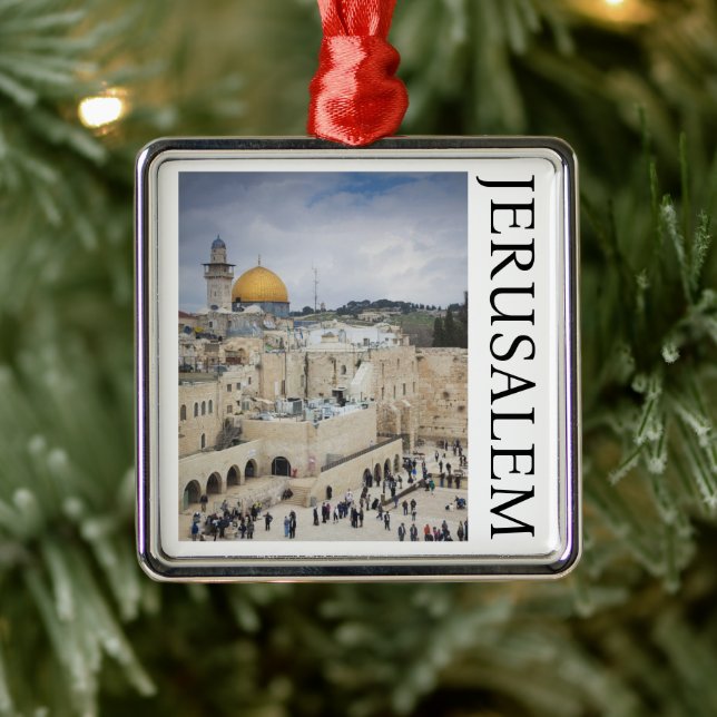 Klippholmen | Västra murens plats, Jerusalem Julgransprydnad Metall (Träd)