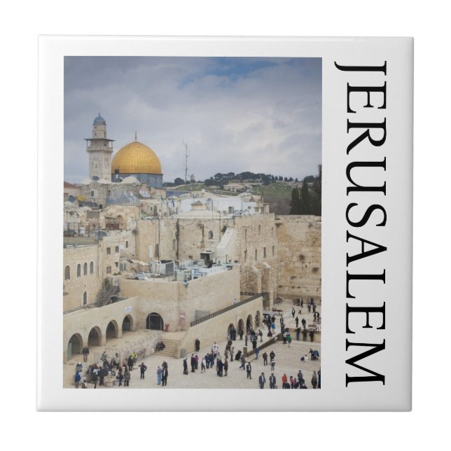 Klippholmen | Västra murens plats, Jerusalem Kakelplatta (Framsidan)