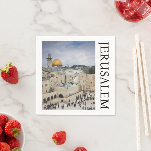 Klippholmen | Västra murens plats, Jerusalem Pappersservett (Insitu)