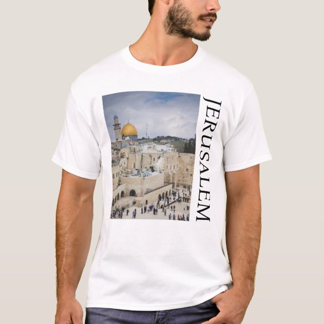 Klippholmen | Västra murens plats, Jerusalem T Shirt (Framsida)