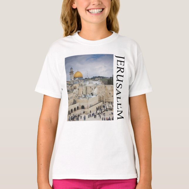 Klippholmen | Västra murens plats, Jerusalem T Shirt (Framsida)