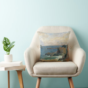Klippig kust av Paul Gauguin, Vintage Impressionis Kudde