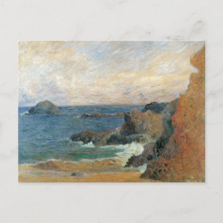 Klippig kust av Paul Gauguin, Vintage Impressionis Vykort