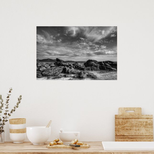 Klippig strand poster (Kök)