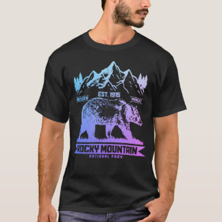 Klippiga bergen Colorado Vintage Nationalpark T Shirt