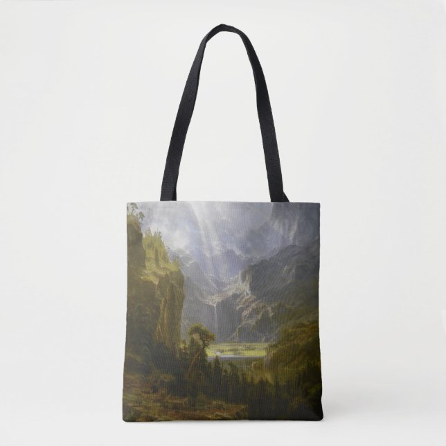 Klippiga bergen, Lander's Peak av Bierstadt Tygkasse (Framsida)