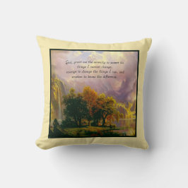 Klippiga bergen Serenity-bön Kudde