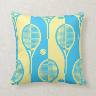 Klippiga tennisracketar kudde