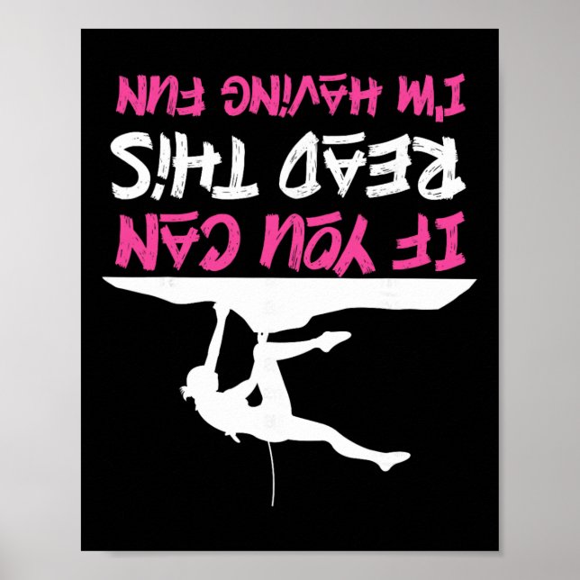 Klippklättrare Du kan läsa detta med kul Poster (Framsidan)