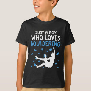 Klippklättrare Man Klättrare Pojke Som Älskar Bou T Shirt
