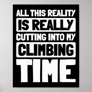 Klippklättring Berg Bouldering Bergsklättrare Klät Poster