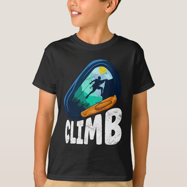 Klippklättring Bouldering Bergsklättring T Shirt (Framsida)