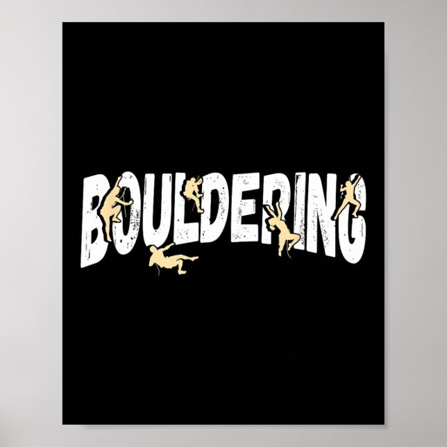 Klippklättring Bouldering Poster (Framsidan)