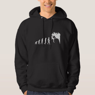 Klippklättring För Klippklättrare Rolig Evolution Hoodie