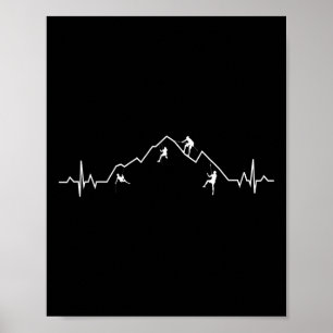 Klippklättring Hjärt Slag Present  Poster