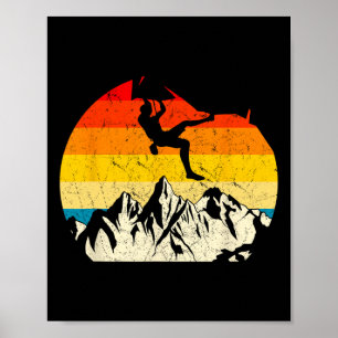 Klippklättring Klättrare Bergsklättring  Poster