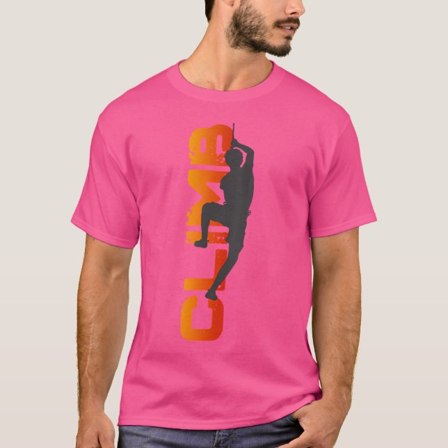 Klippklättring Klippklättring T Shirt (Framsida)