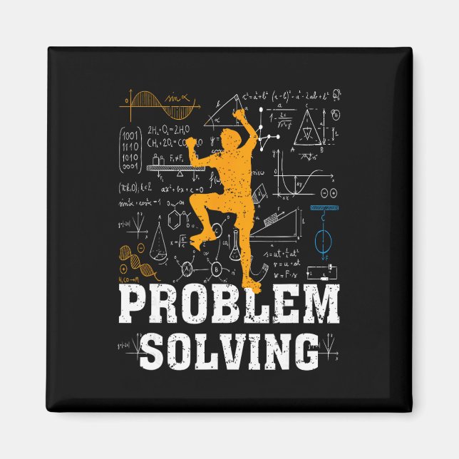 Klippklättring Math Älskare Problemlösning Matemat Magnet (Framsidan)