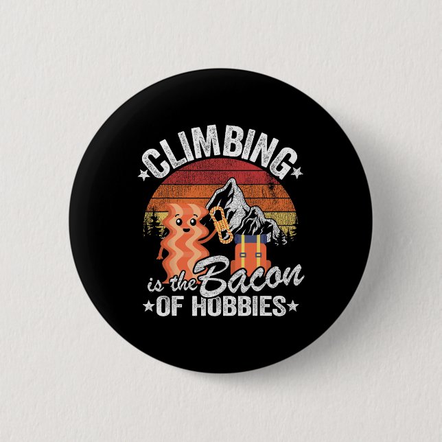 Klippklättring Retro Bouldering Evolution Klättrar Knapp (Framsida)