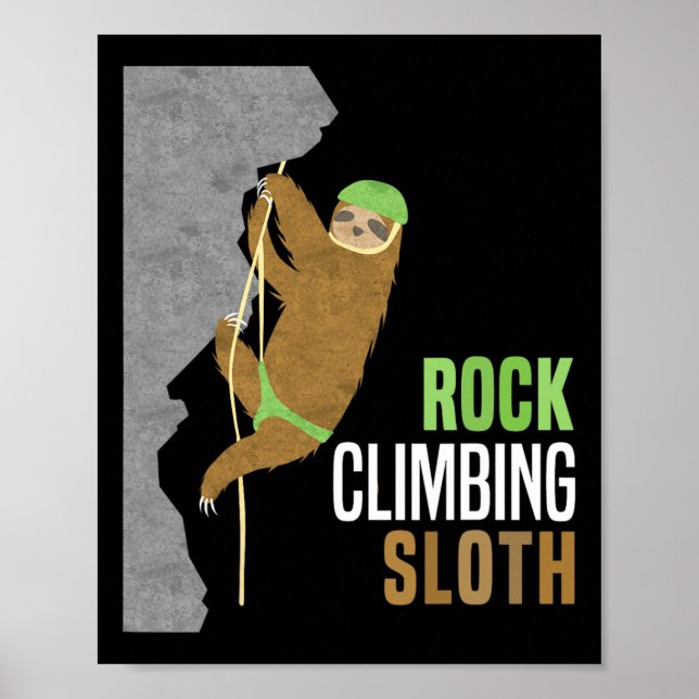 Klippklättring Sengångare Klippklättrare Roligt Pr Poster (Framsidan)
