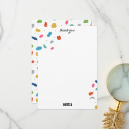 Klippklättring Söta Barn Färgglada Tack Kort