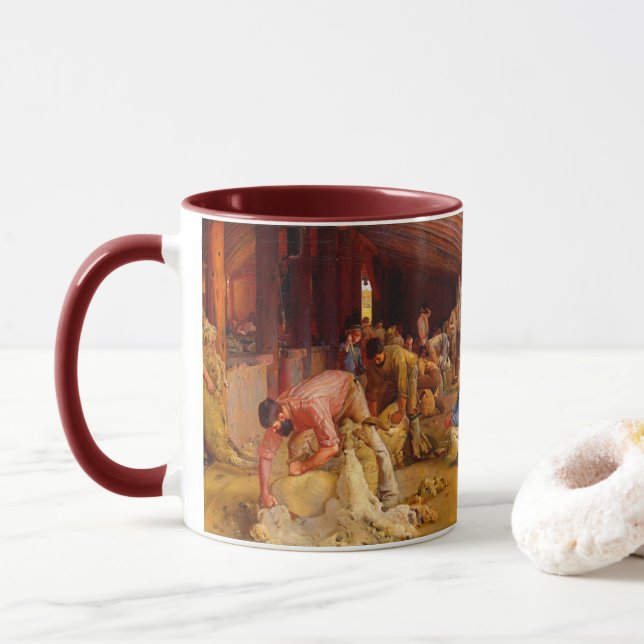 Klippning av vädarna Tom Roberts 1890 Australiensi Mugg (Med munk)