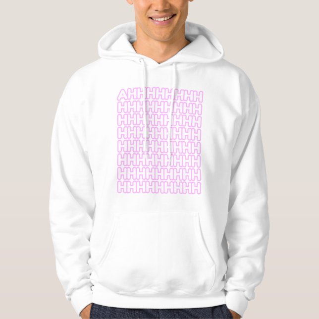 Klippning Pastel Rosa Manar's Hoodie (Framsida)