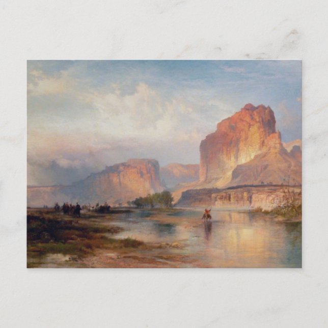 Klippor av Green River - 1874 Vykort (Framsida)