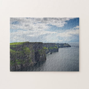Klippor av Moher i det Irland pussel