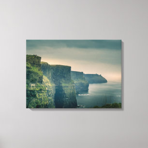 Klippor av Moher, Irland Canvastryck