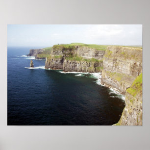Klippor av Moher Irland Poster