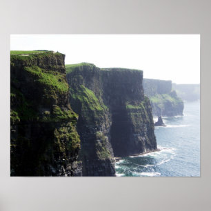 Klippor av Moher Irland Poster