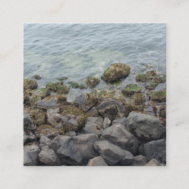 klippor vid havet tilläggskort (Framsida)