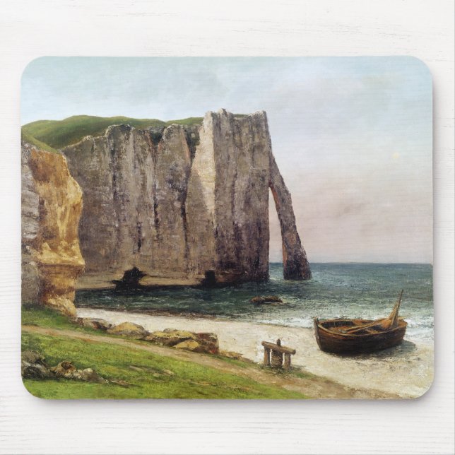 Klipporna på Etretat, 1869 Musmatta (Framsidan)