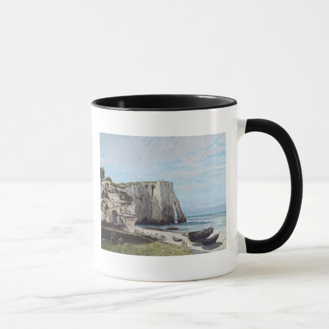 Klipporna på Etretat efter stormen, 1870 Mugg (Höger)