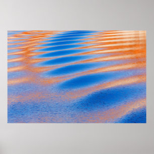Klippreglexion i Lake Powell Glen Canyon, UT Poster