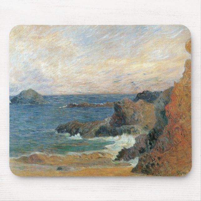 Klipprig kust av Paul Gauguin, Vintage Impressioni Musmatta (Framsidan)
