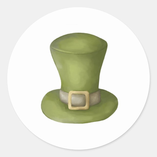 Klippskonst från saint patrick runt klistermärke (Framsida)