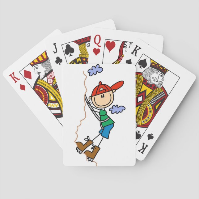 Klippträningsfigur i stavform casinokort (Baksidan)