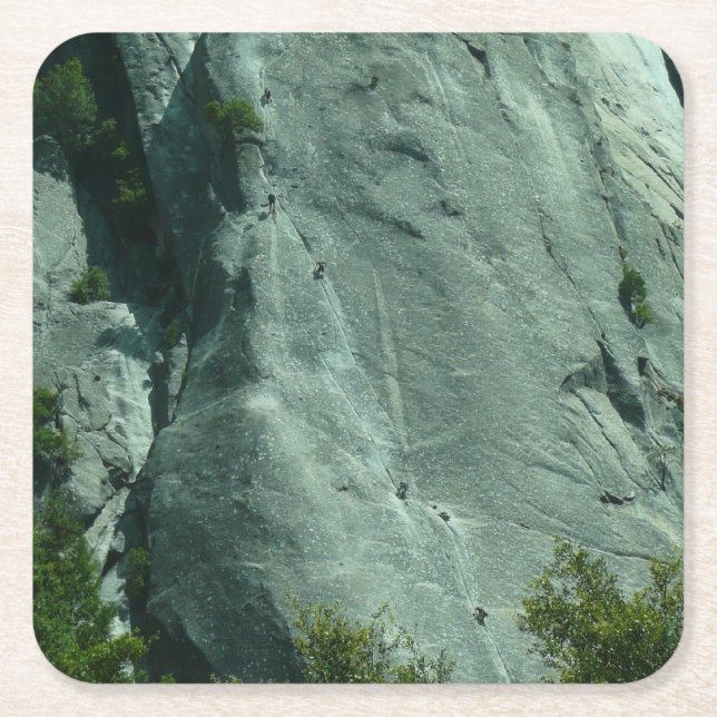 Klipputvecklare på El Capitan Underlägg Papper Kvadrat (Framsidan)