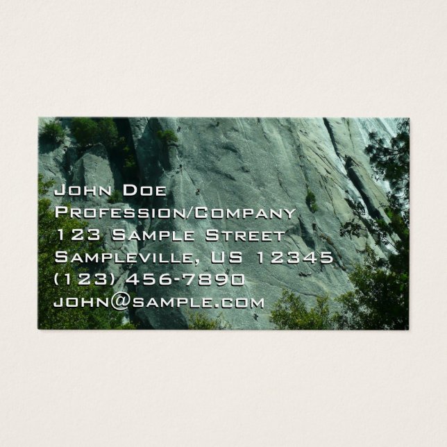 Klipputvecklare på El Capitan Visitkort (Framsidan)