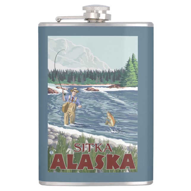 Klipsk fiskare - Sitka, Alaska Fickplunta (Framsidan)