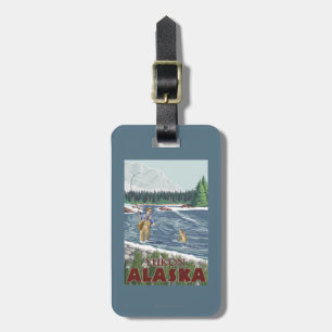 Klipsk fiskare - Yukon, Alaska Bagagebricka
