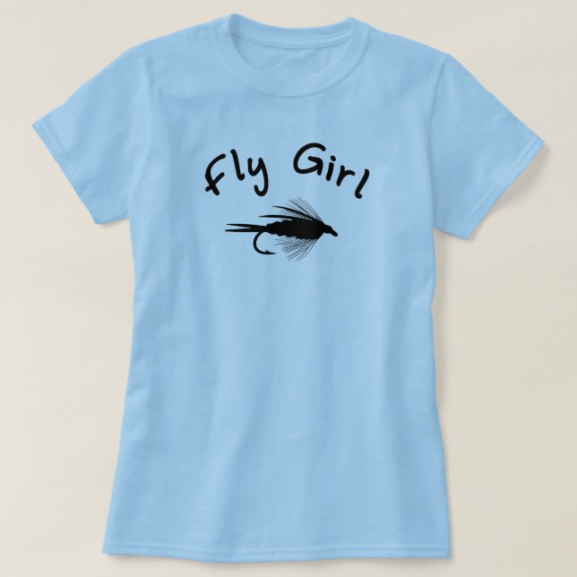 KLIPSK FLICKAFLYGFISKE TEE SHIRT (Design framsida)