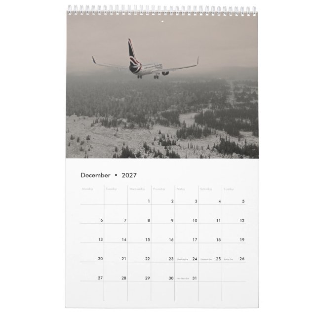 Klipsk kalender för UK 2018 (Dec 2027)
