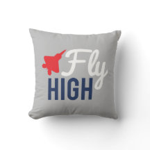 Klipsk kickflygplandekorativ kudde