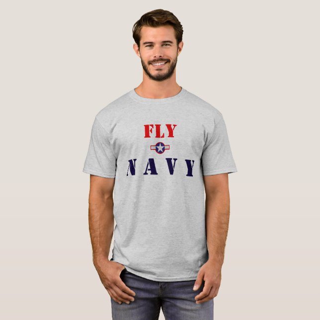 Klipsk marin på bekläda, sjö- Avaition på Tee Shirt (Hel framsida)