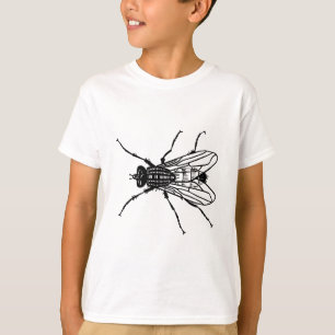 Klipsk teckning - insekten, plåga, flyger tee shirt