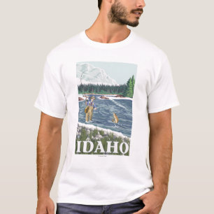 Klipska FishermanIdahoVintage reser affischen Tröja